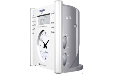 Image of Sangean AM/FM Digital &amp; Analog Atomic Clock Radio with Aux-In, White/ silver RCR-3