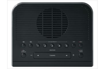 Image of Sangean AM/FM Digital Tuning Clock Radio, Black, Small, RCR-5BK