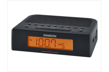 Image of Sangean AM/FM Digital Tuning Clock Radio, Black, Small, RCR-5BK