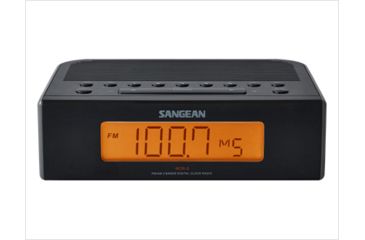 Image of Sangean AM/FM Digital Tuning Clock Radio, Black, Small, RCR-5BK