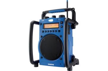Image of Sangean AM/FM, Digital Tuning, Ultra Rugged, Clock/Alarms, Acc. in Jacks, Blue U-3
