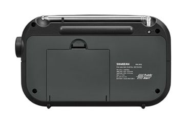Image of Sangean AM/FM NOAA Weather Alert Digital Tuning Portable Radio, Black, PR-D12