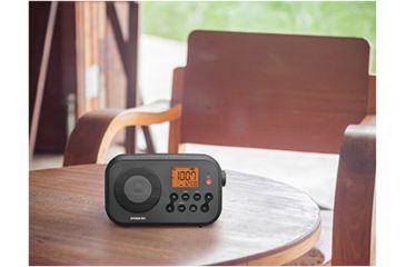 Image of Sangean AM/FM NOAA Weather Alert Digital Tuning Portable Radio, Black, PR-D12