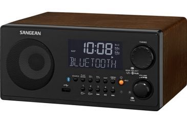 Image of Sangean AM/FM-RDS/Bluetooth Wireless/USB Digital Tuning Receiver, Walnut WR-22WL