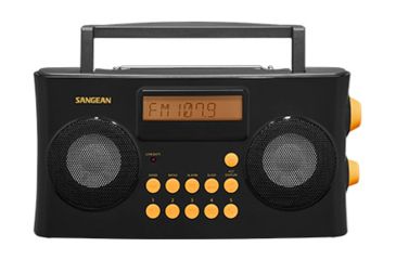Image of Sangean AM/FM-RDS Portable Radio Specially Designed for the Visually Impaired with Helpful, Black, PR-D17