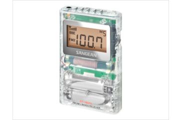 Image of Sangean AM-FM Stereo Digital Tuning Pocket Radio LCD, Clear, Small, DT-160CL