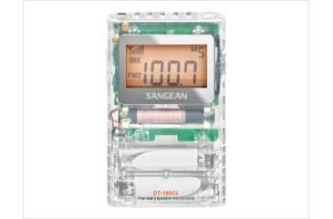Image of Sangean AM-FM Stereo Digital Tuning Pocket Radio LCD, Clear, Small, DT-160CL