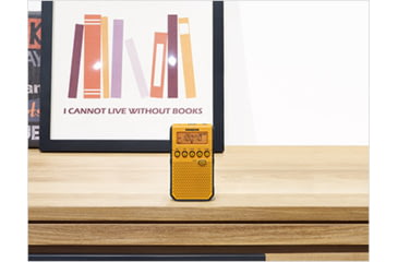 Image of Sangean AM/FM Weather Alert-Rechargeable Pocket Radio, Yellow, Small, DT-800YL