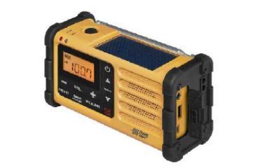 Image of Sangean Digital AM/FM/Weather/Hand crank/USB/Solar Emergency Alert Radio, Yellow MMR-88