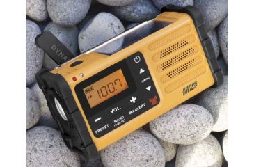 Image of Sangean Digital AM/FM/Weather/Hand crank/USB/Solar Emergency Alert Radio, Yellow MMR-88