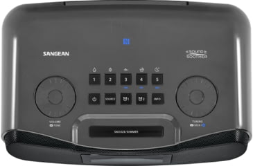 Image of Sangean FM-RBDS / AM / Bluetooth / Aux-in Digital Tuning Clock Radio with Sound Soother, Gray, RCR-30