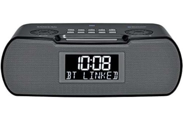 Image of Sangean FM-RDS/AM/Bluetooth/Aux-in/USB Charging Digital Tuning Clock Radio, Black, Small, RCR-20
