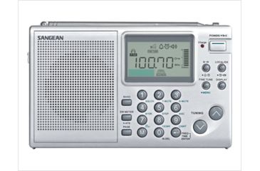 Image of Sangean FM - Stereo / AM / SW World Band Radio, Silver, Small, ATS-405