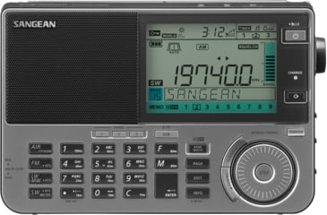 Image of Sangean FM-Stereo PLL Synthesized Receiver Radio, Graphite, ATS-909X2