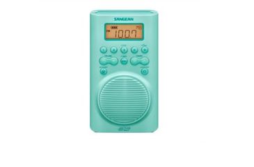 Image of Sangean H-205TQ AM / FM Weather Alert Waterproof Shower Radio, Turquoise, Medium H-205TQ