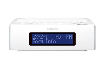 Image of USED Sangean HD AM/FM-RBDS Digital Tuning Clock Radio w/USB Phone Charging, White, Small, HDR-15, EDEMO1