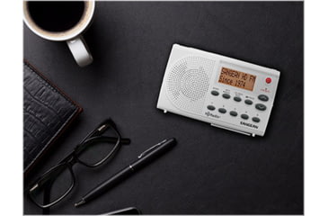 Image of Sangean HD Radio / FM-RBDS / AM Portable Radio, White-Gray, SG-108
