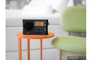 Image of Sangean PR-D4W - AM/FM Weather Alert Radio for all NOAA Weather Channels, Black PR-D4W