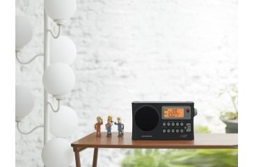 Image of Sangean PR-D4W - AM/FM Weather Alert Radio for all NOAA Weather Channels, Black PR-D4W