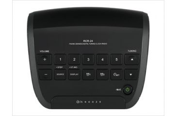 Image of RCR-24 Digital Tuning Clock Radio with Aux-In, Black