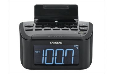 Image of RCR-28 Digital Tuning Clock Radio Compatible with iPhone / iPod with Aux-In, Black