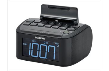 Image of RCR-28 Digital Tuning Clock Radio Compatible with iPhone / iPod with Aux-In, Black