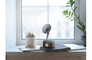 Image of Sangean Retro AM / FM / Bluetooth / Aux-in Radio, Dark Gray/Walnut, CP-100