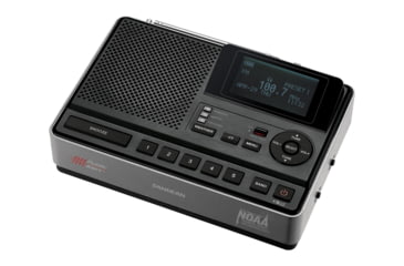 Image of Sangean S.A.M.E. Weather Hazard Alert Radio w/ AM/FM Clock, Public Alert Radio, NOAA, Black/ gray CL-100