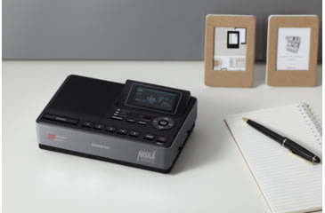 Image of Sangean S.A.M.E. Weather Hazard Alert Radio w/ AM/FM Clock, Public Alert Radio, NOAA, Black/ gray CL-100