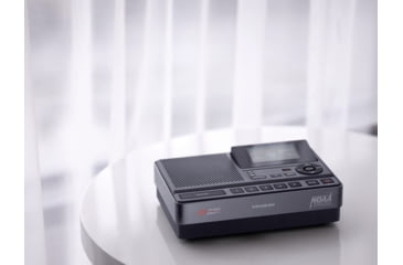 Image of Sangean S.A.M.E. Weather Hazard Alert Radio w/ AM/FM Clock, Public Alert Radio, NOAA, Black/ gray CL-100