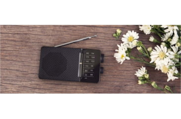 Image of Sangean SR-36 Pocket Radio, Black, 5.25 x 2.75 x 1.30, SR-36