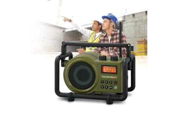Image of Sangean Toughbox Digital PLL AM/FM, Compact Design, AUX-In, Rechargeable, Green TB-100