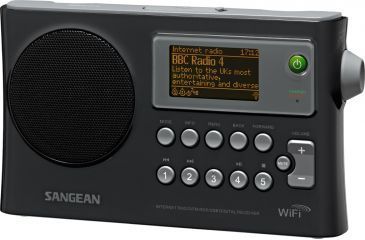 Image of Sangean WiFi Internet/FM-RDS/Network Player/, Black/Portable, Black/ gray WFR-28