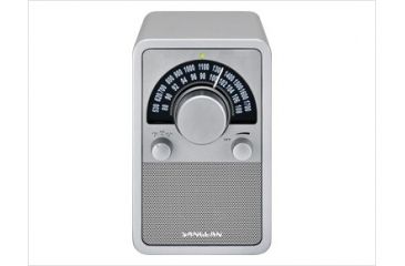 Image of Sangean WR-15 Table Top Wooden Cabinet Receiver w/ Deep Bass Compensation Sound, Silver WR-15SR