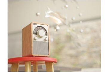 Image of Sangean WR-15 Table Top Wooden Cabinet Receiver w/ Deep Bass Compensation Sound, Walnut WR-15WL