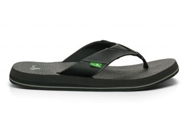 Image of Sanuk Beer Cozy Sandal - Men's-Black/Grey-11 US
