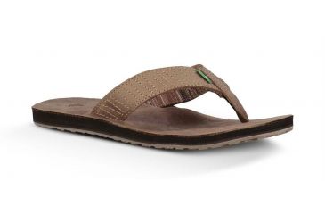 Image of Sanuk Burro Down Sandal - Men's-Brown-Medium-12 US