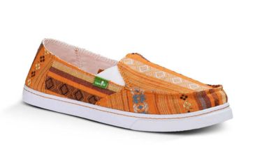Image of Sanuk Cabrio Poncho Casual Shoe - Women's-Coral Poncho-Medium-6 US