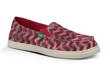 Image of Sanuk Cabrio Stamp Casual Shoe - Women's-Cerise-Medium-6 US