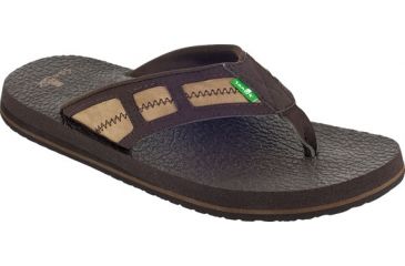 Image of Sanuk Happy Hour Sandal - Men's-Brown-8 US