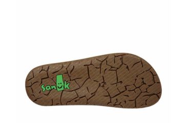 Image of Sanuk Land Shark Flip Flops - Mens, Black/Charcoal, 12, 1102481-BCRC-12