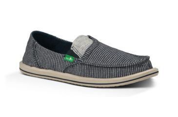 Image of Sanuk Pick Pocket Stripes Camp Shoe - Women's-Navy/White Stripes-Medium-10 US