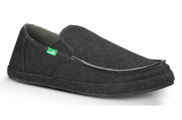 Image of Sanuk Rounder Peacoat Camp Shoe - Men's-Charcoal-Medium-8 US