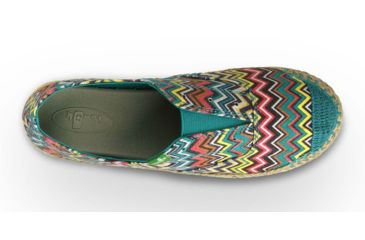 Image of Sanuk Runaround Jute Casual Shoe - Women's-Peacock Multi-Medium-8 US