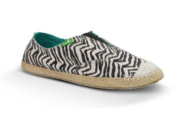 Image of Sanuk Runaround Jute Casual Shoe - Women's-Zebra-Medium-8 US