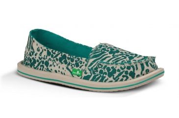 Image of Sanuk Shorty Leppatyga Casual Shoe - Women's-Teal-Medium-10 US