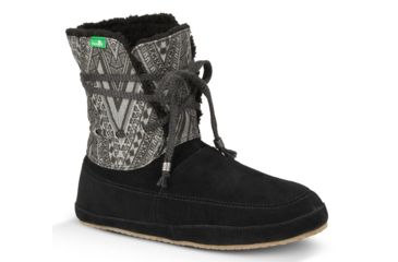 Image of Sanuk Soulshine Chill Casual Boot - Women's-Black-Medium-10 US