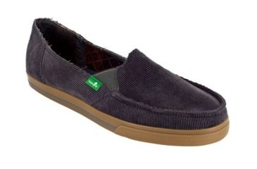 Image of Sanuk Standard Corduroy Casual Shoe - Women's-Charcoal-6 US