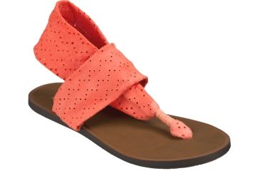 Image of Yoga Devine Sandal - Womens-Hot Coral-Medium-8