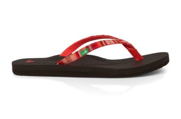 Image of Sanuk Yoga Joy Funk Sandal - Women's-Coral-Medium-6 US